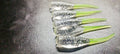 2" Crappie Slayer Crystal with Chartreuse tail